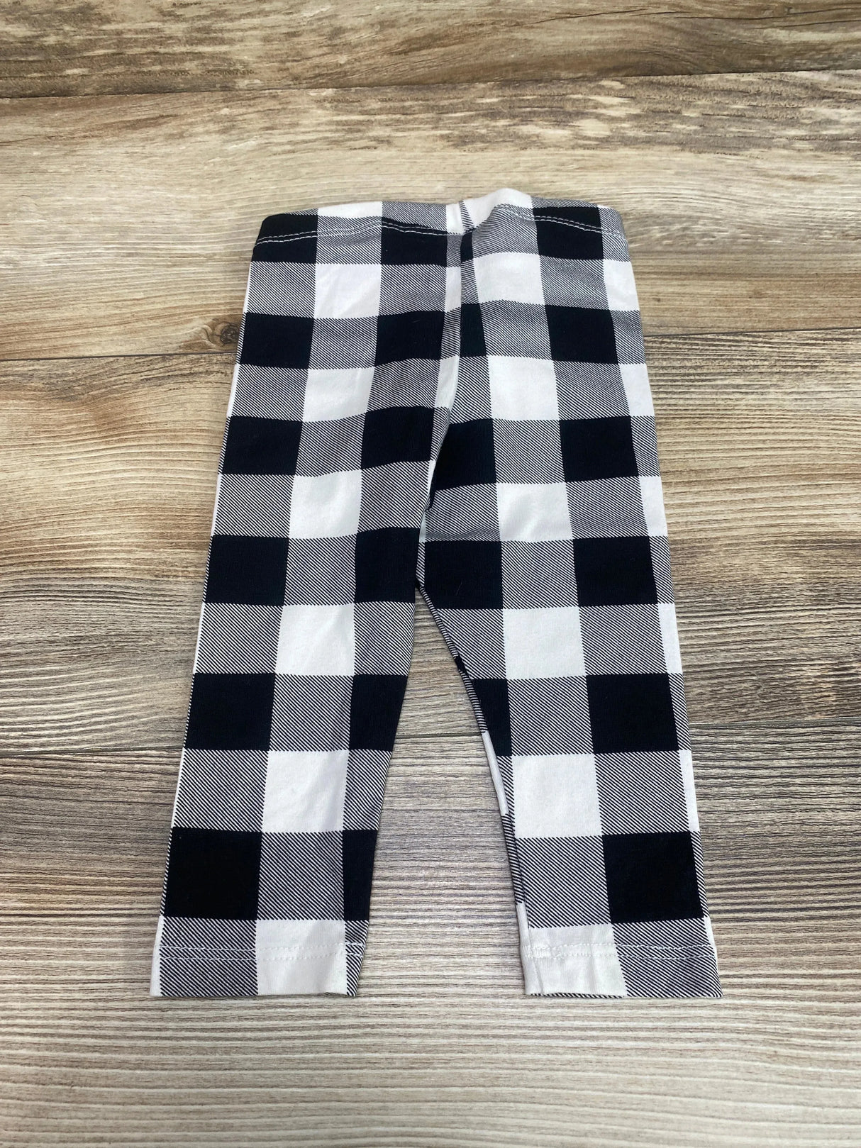 NEW Cat & Jack Buffalo Check Leggings White sz 12m