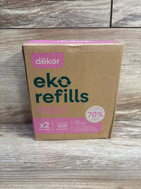 NEW Diaper Dekor Eko Mini Diaper Pail Refill 2pk - Me n Mommy To Be