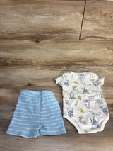 Disney Baby 2pc Thumper Bodysuit & Shorts Set Ivory sz 6/9m