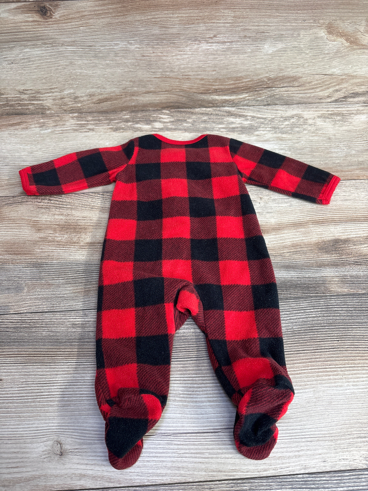Carter's Heart Buffalo Plaid Blanket Sleeper Red sz Newborn