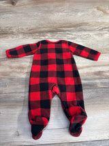 Carter's Heart Buffalo Plaid Blanket Sleeper Red sz Newborn