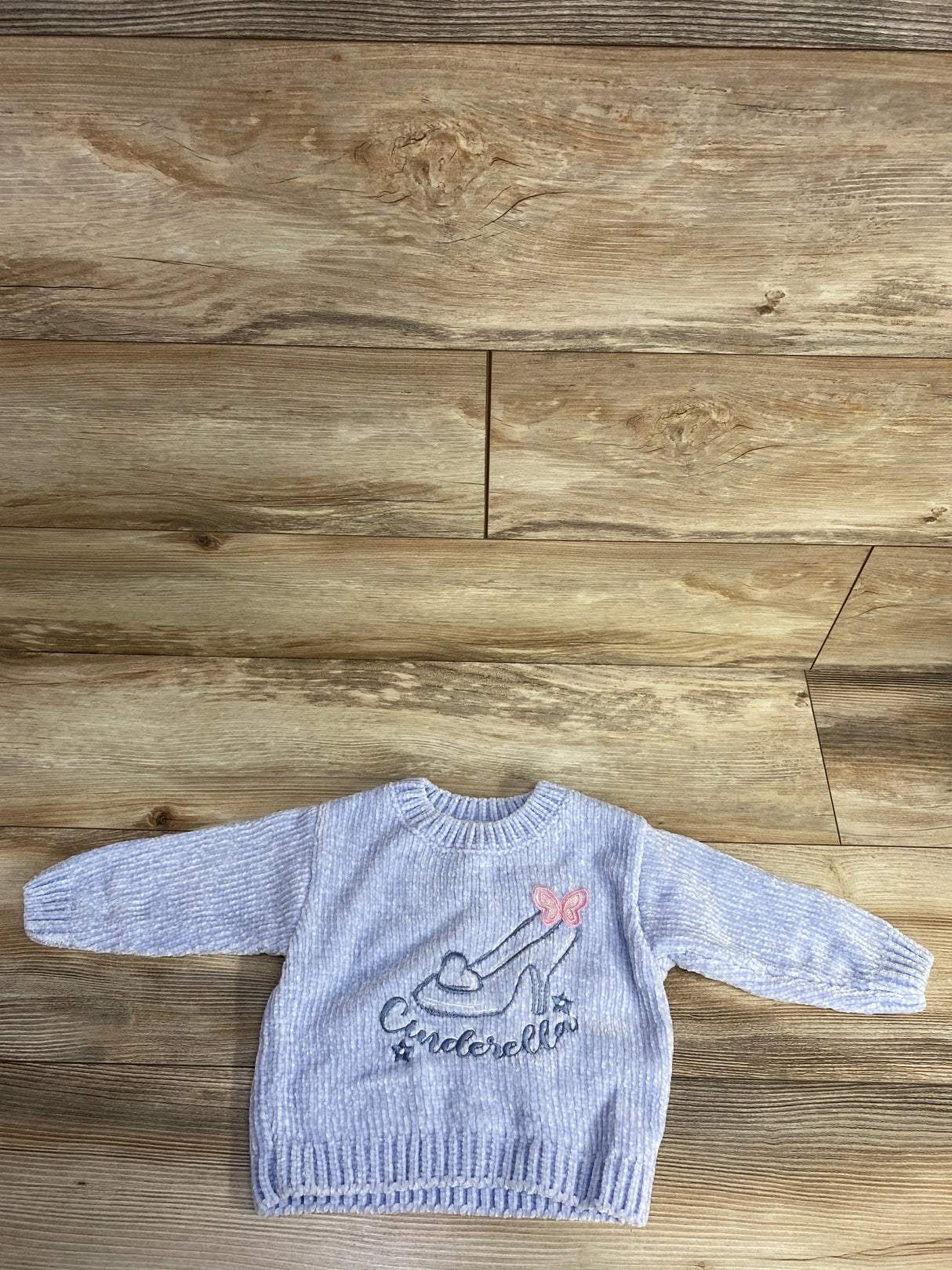 Disney Cinderella Chenille Sweater Blue sz 18m