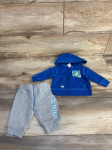 Disney Baby 2pc Monster University Full Zip Hoodie & Jogger Set Blue sz 0-3m