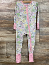 Angel Dear Floral Sleeper White sz 12-18m