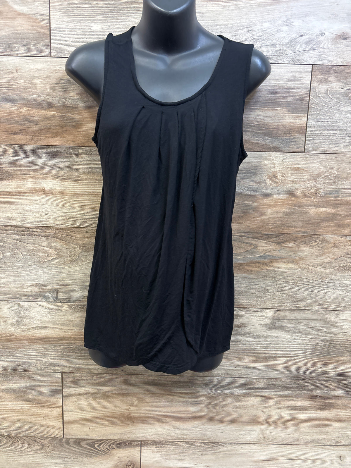 PARNIXS Maternity Nursing Tank Top Black sz Large