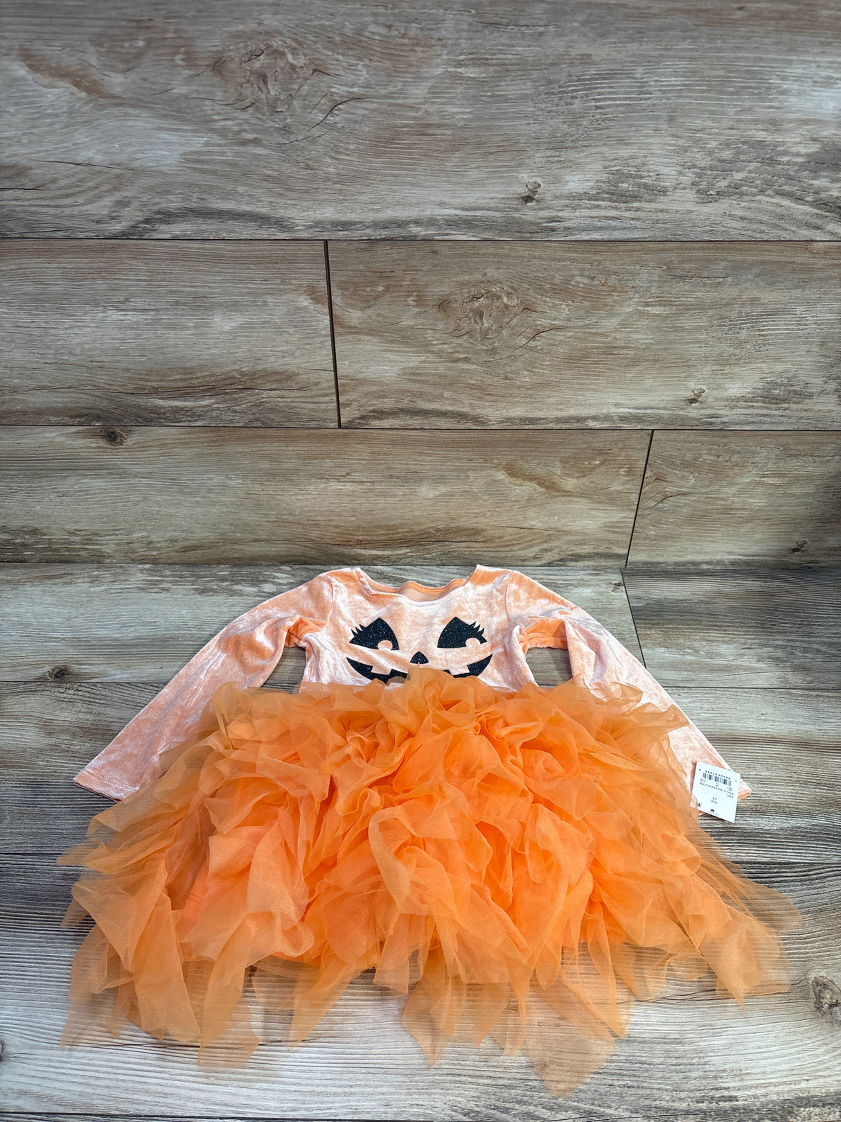 NEW Mad Engine Girls Halloween Jack-o'-Lantern Tulle Dress Orange sz 2T