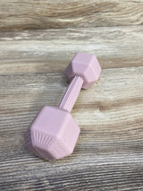 Giffty Silicone Teething Dumbbell in Sandy Brown