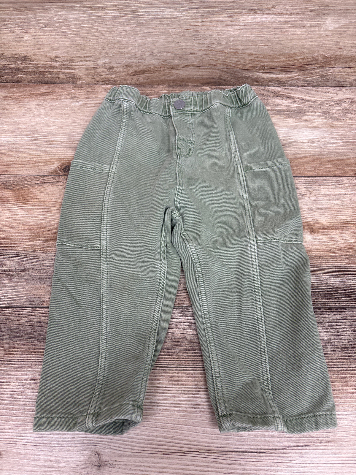 H&M Canvas Pants Green sz 2T