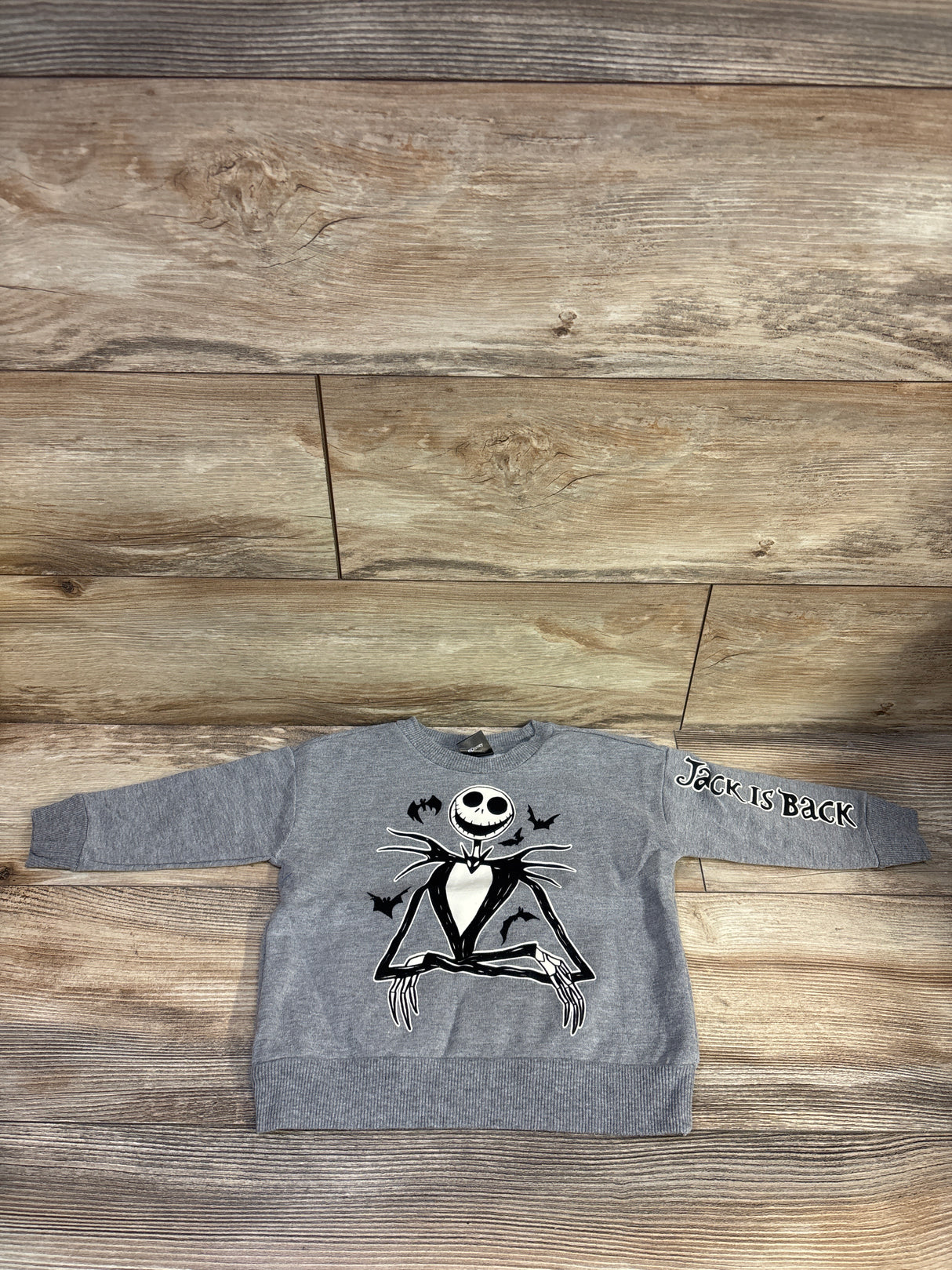 Disney Nightmare Before Christmas Pullover Sweatshirt Grey sz 2T