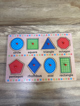Circo Wooden Peg Puzzle - Shapes 8pc