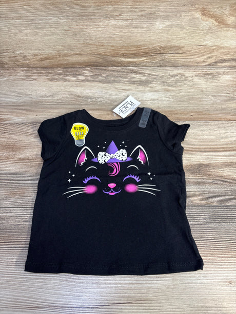 NEW Children's Place Glow Cat Graphic Shirt Black sz 12m - Me n Mommy To Be