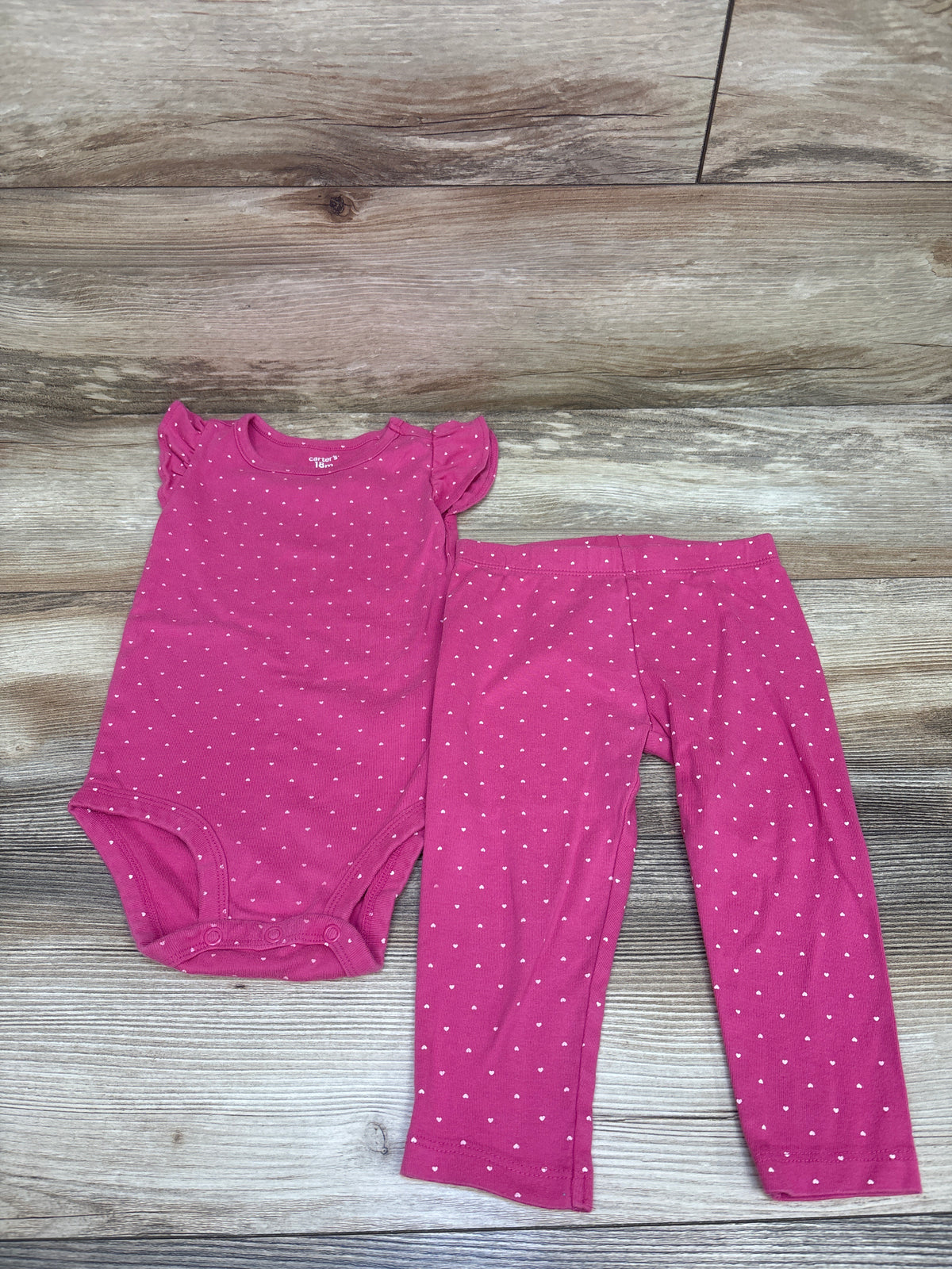 Carter's 2pc Bodysuit & Pants Set Pink sz 18m