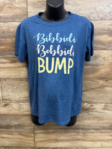 Bibbidi Bobbidi Bump Maternity Shirt Blue sz Medium