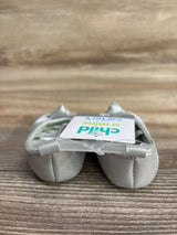 NEW Child of Mine Bow Soft Sole Shoes Grey sz 0/1c