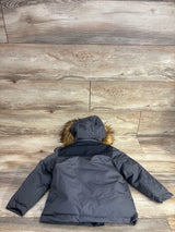 NEW Ben Sherman Hooded Parka with Faux-Fur Trim Grey sz 3T