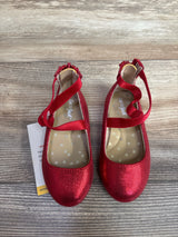 NEW Cat & Jack Trinity Ankle Strap Flats Red sz 6c
