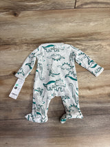 NEW Carter's Dinosaur Sleeper Grey sz Preemie