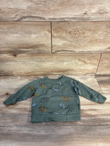 Carter's Truck Print Pull Over Sweatshirt Green sz 18m