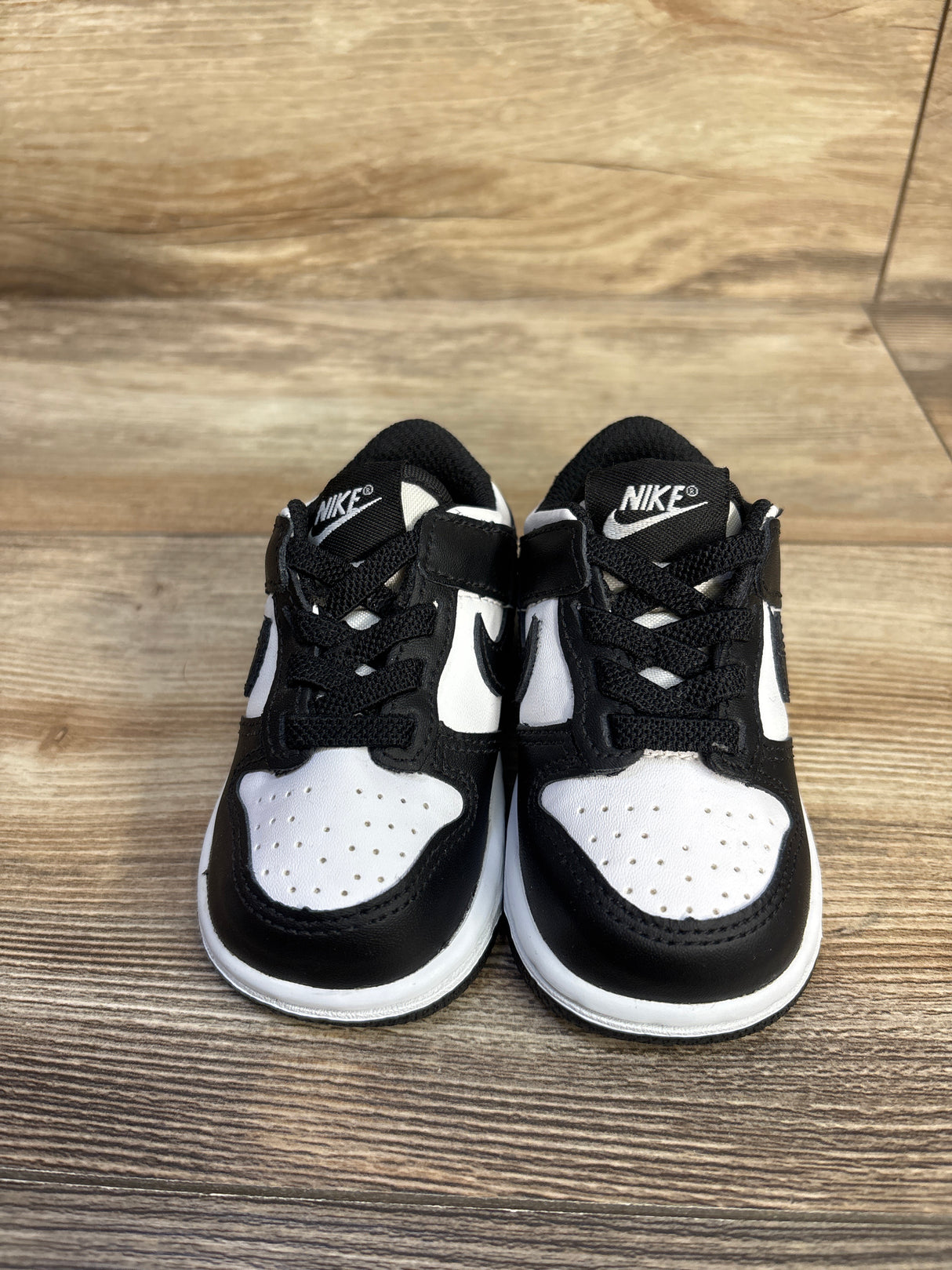 Nike Dunk Low TD 'Black White' Sneakers sz 4c