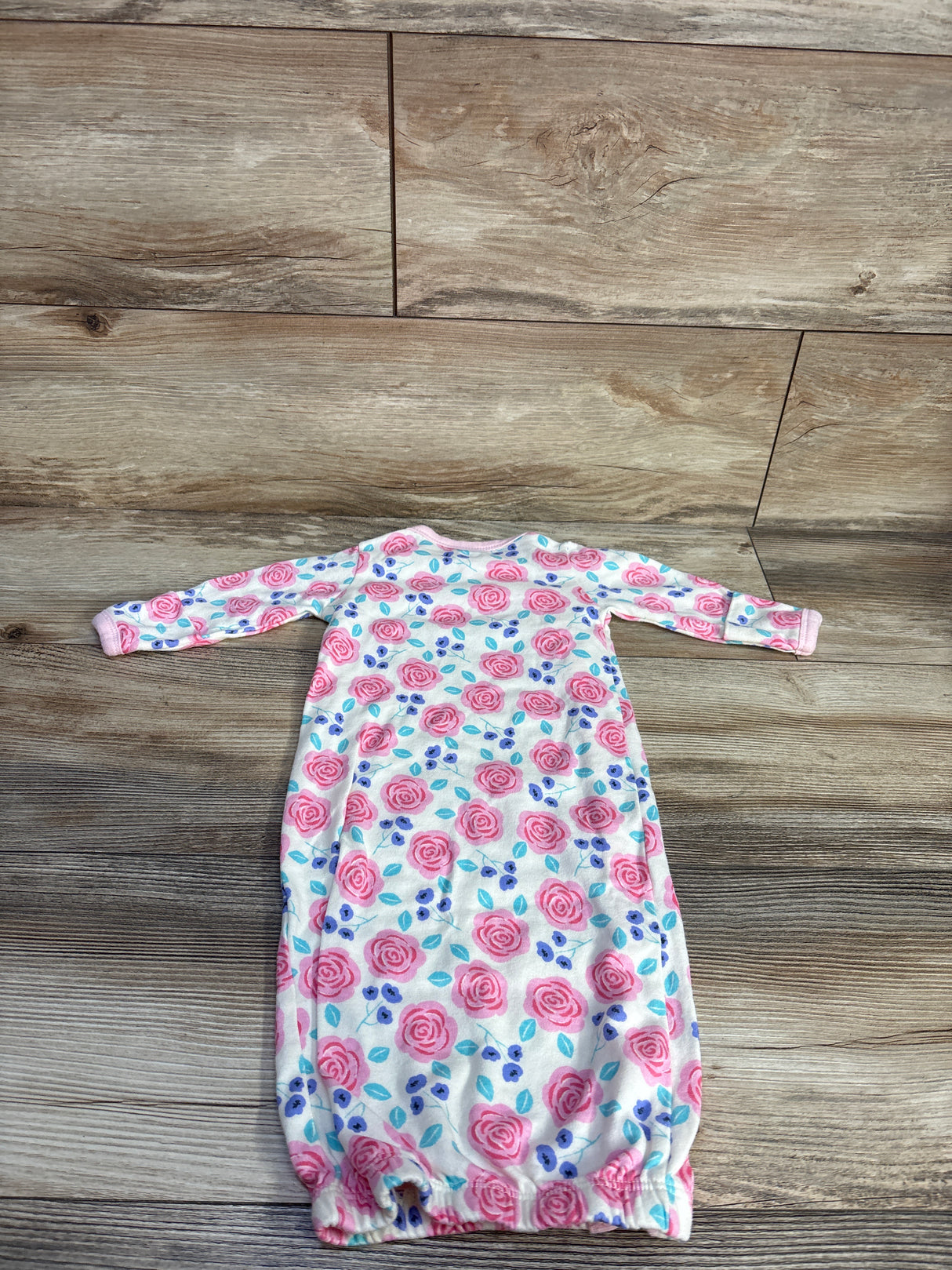 Touched By Nature Floral Sleep Gown Ivory sz 0-6m