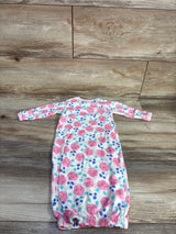 Touched By Nature Floral Sleep Gown Ivory sz 0-6m