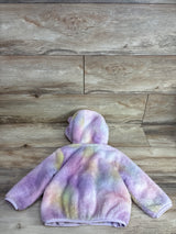 Old Navy Unicorn Critter Hooded Jacket Purple sz 18-24m