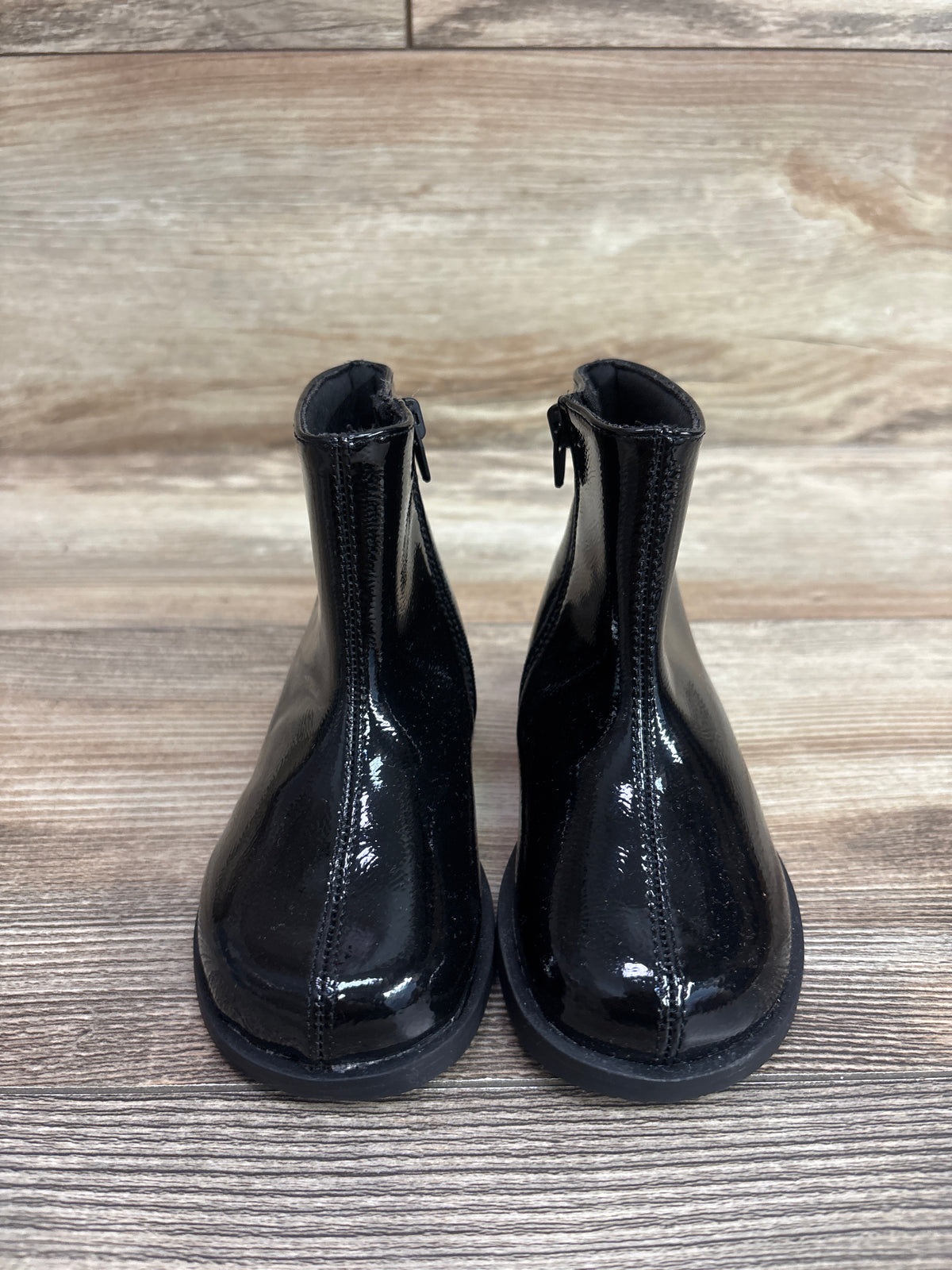 Zara Patent Finish Ankle Boots Black sz 6c