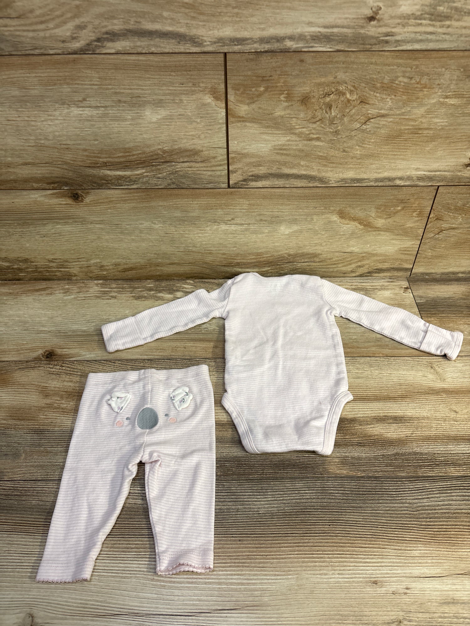 Carter's 2pc Striped Bodysuit & Pants Set Lilac sz 3m