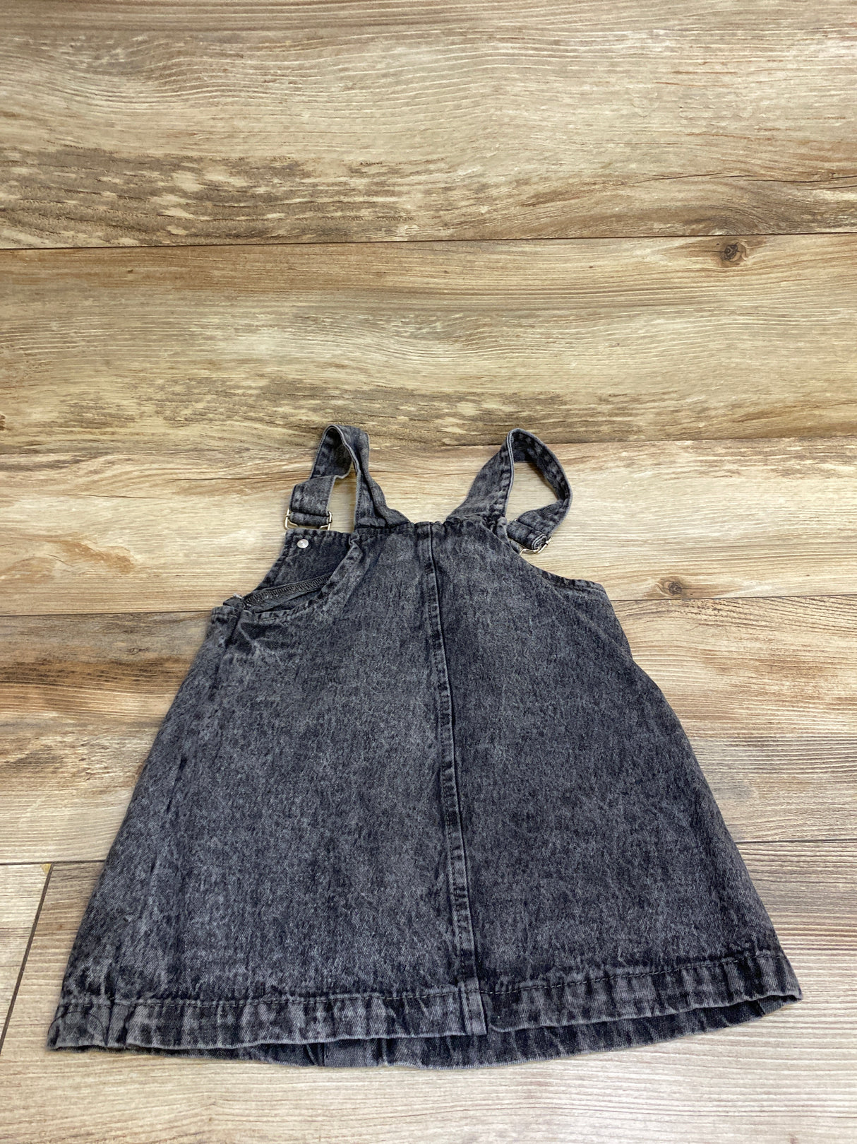 Pumpkin Print Demin Overalls Black sz 2T