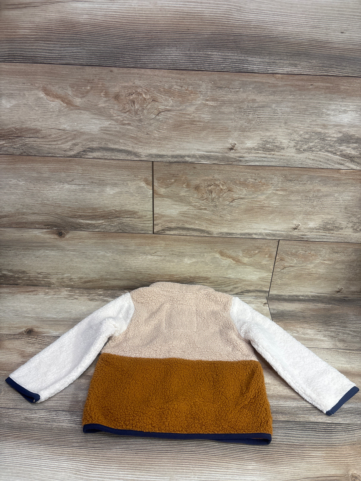 Cat & Jack Sherpa Full-Zip Jacket Beige sz 3T