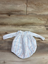 Stitchy Fish Long Sleeve Bubble Romper White sz 3m