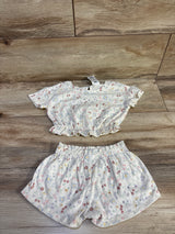 Member's Mark 2pc Crinkle Playwear Set Ivory sz 18m