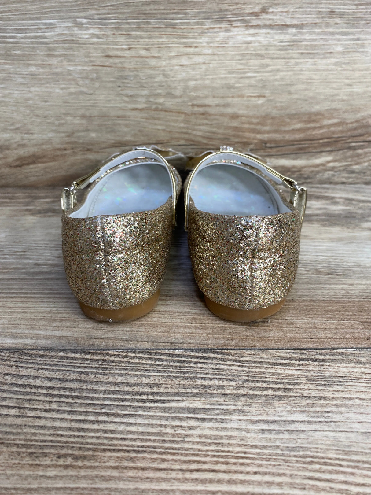 Furdeour Girls Mary Jane Dress Shoes Gold sz 8c