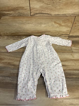 Kissy Kissy Floral Ruffle Sleeper White sz 9m