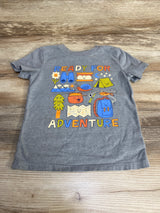 Cat & Jack Ready For Adventure Shirt Gray sz 4T