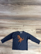 Zara Long Sleeve Shirt T-Rex Navy sz 3-4T