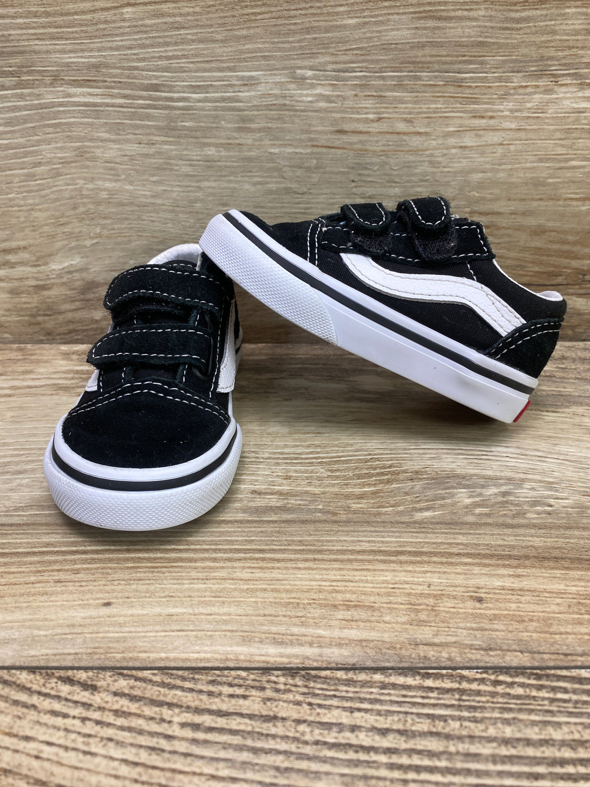 Vans Toddler Old Skool V Shoe Black Sz 4.5c