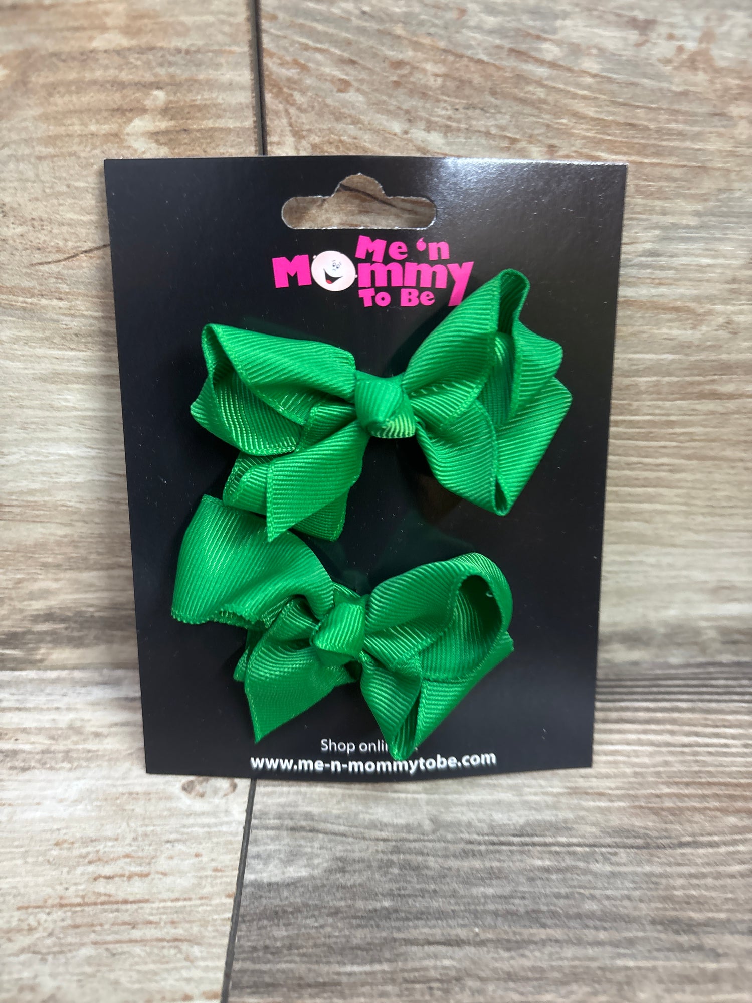 NEW Hair Bows 2pk Green