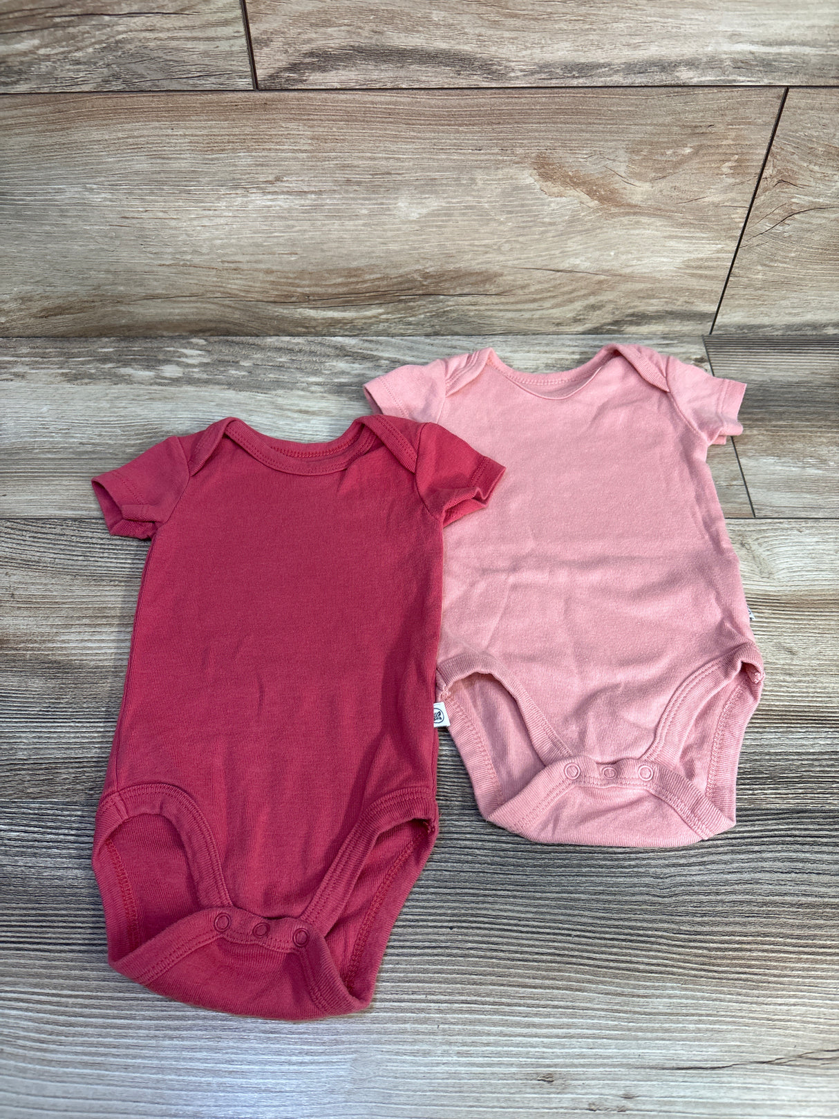 Honest Baby 2pk Bodysuits Pink sz 0-3m