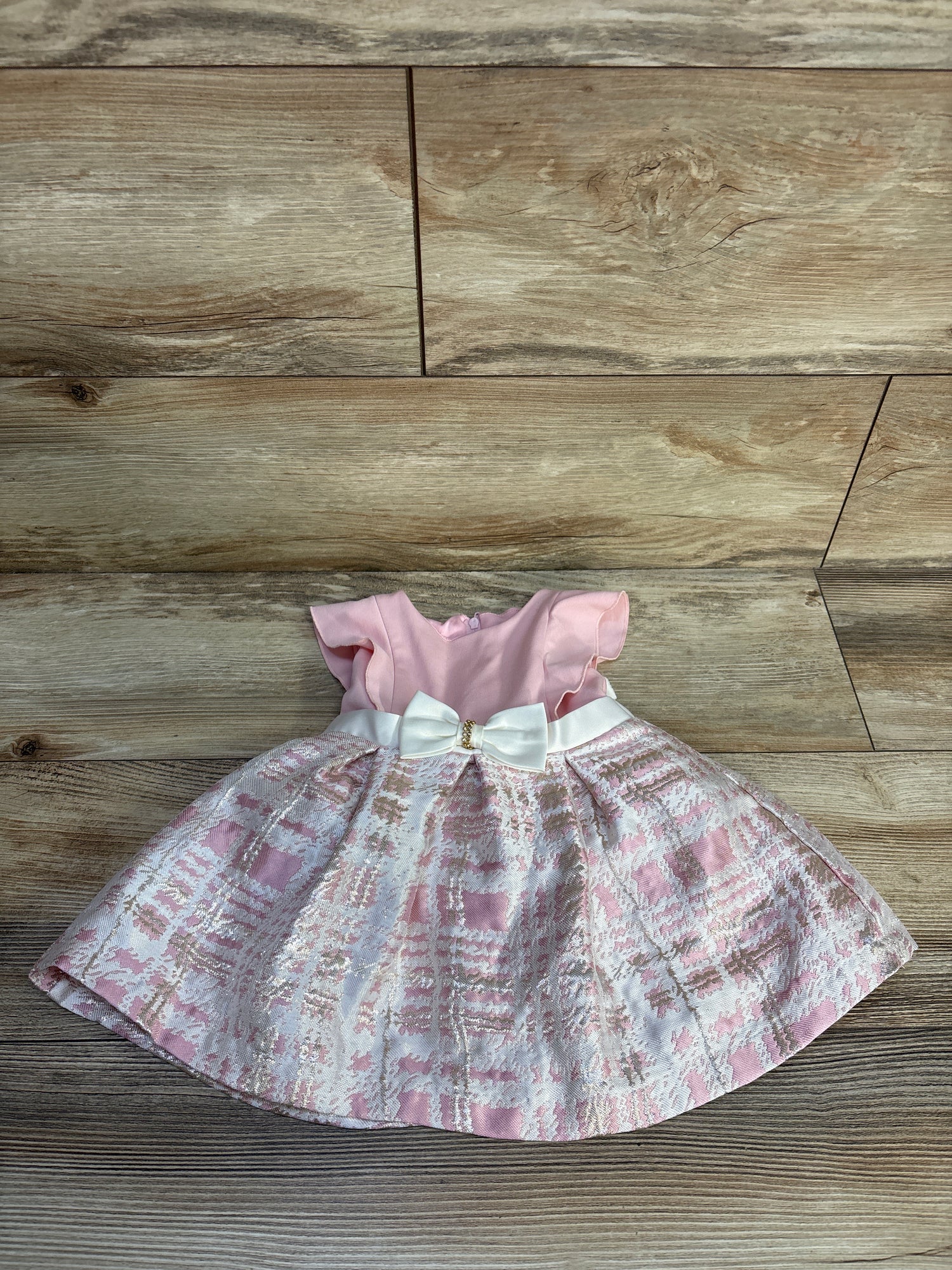 Katie M. Flutter Sleeve Dress Pink sz 12m