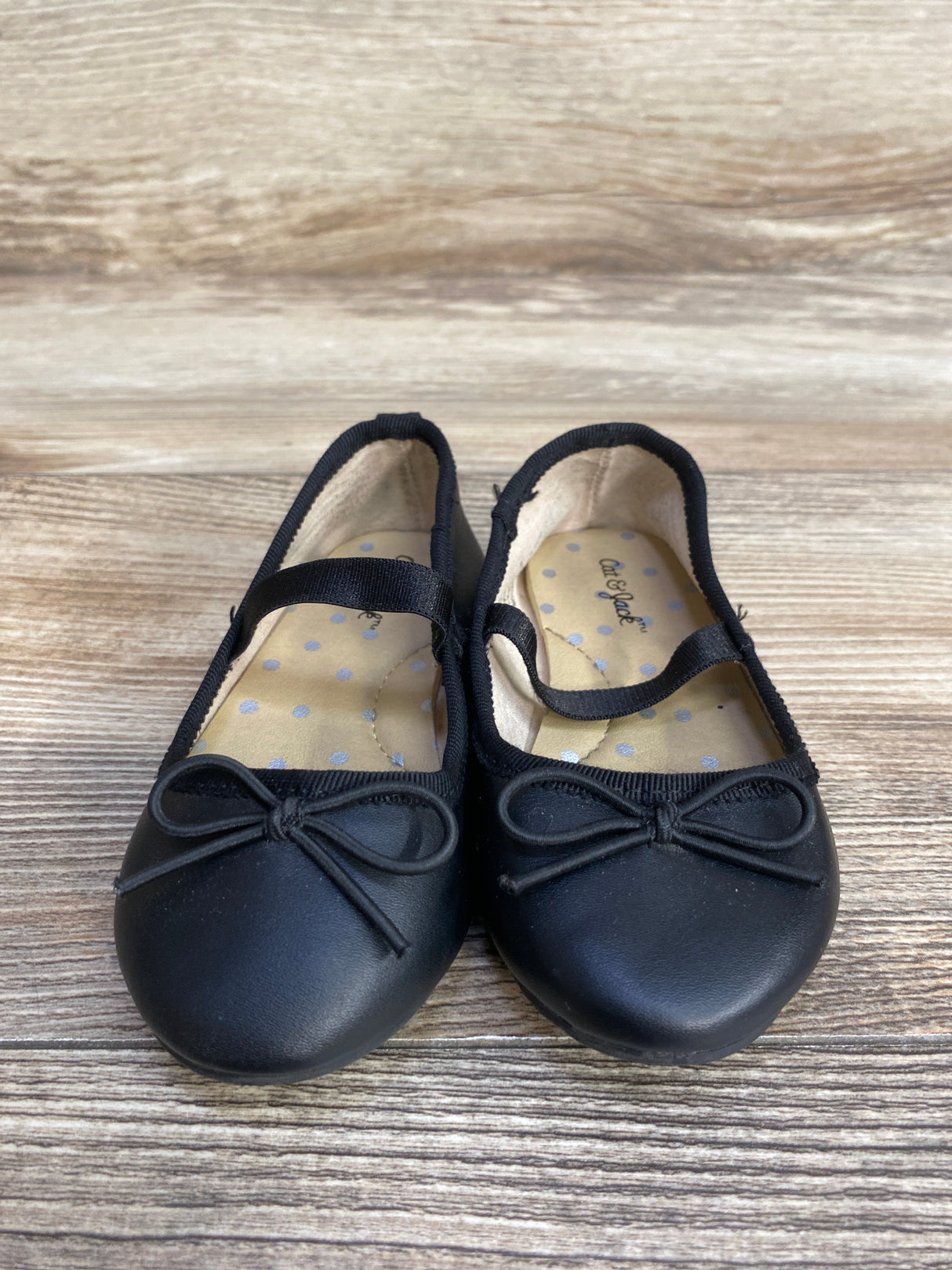 Cat & Jack Nora Slip-On Ballet Flats Black sz 6c