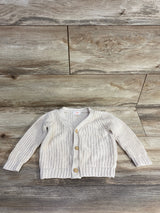Cat & Jack Chunky Knit Button Front Cardigan Ivory sz 12m