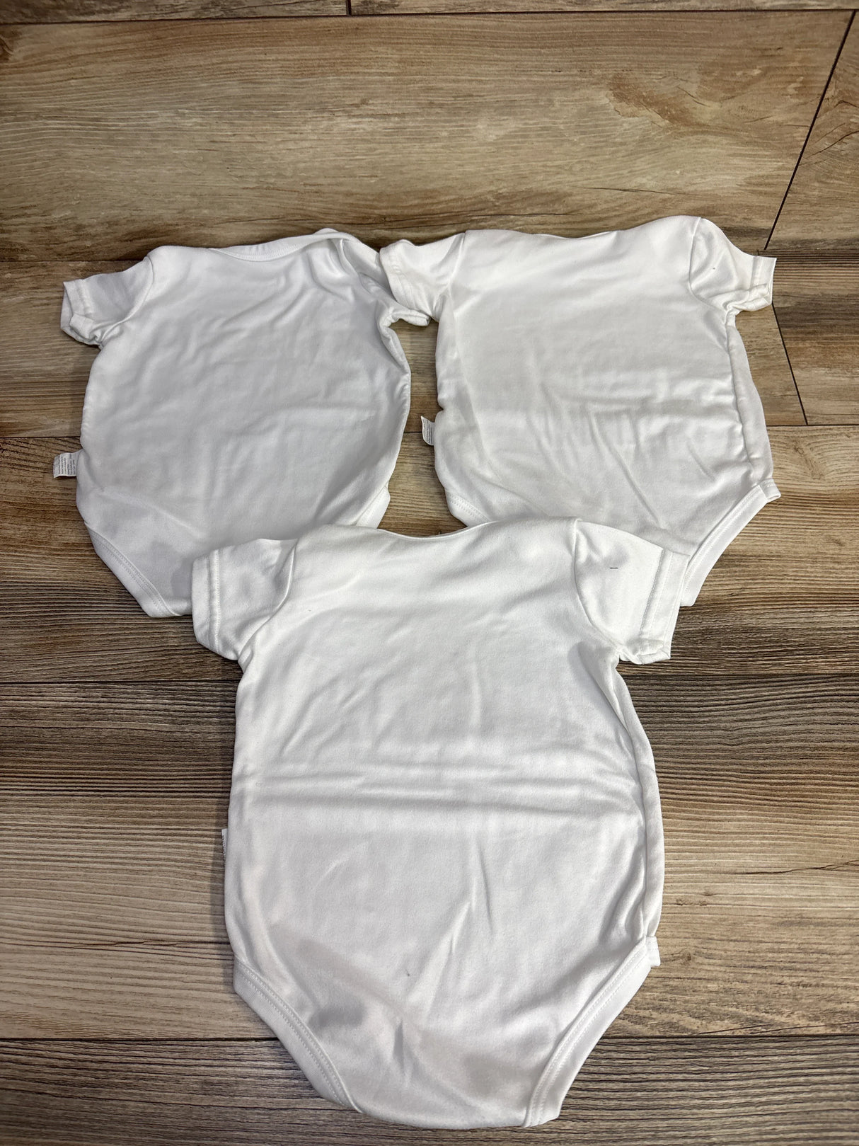 3pk Bodysuit Set White sz 0-3m