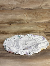 Jump Off Jo Fitted Bassinet Sheet, White Floral