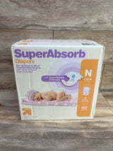NEW Box of up&up Superabsorb Disposable Diapers, 162ct. Size Newborn - Me n Mommy To Be