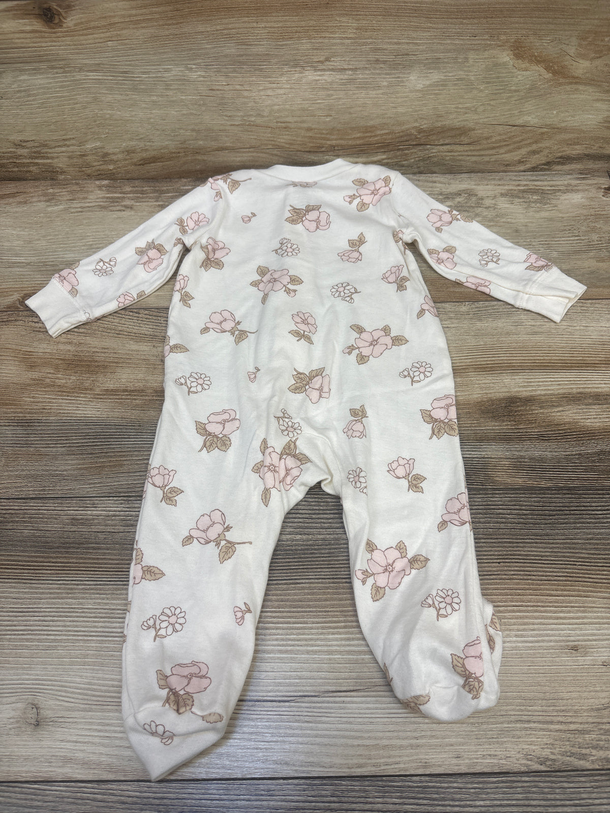 Carter's Floral Sleeper Beige sz 6m