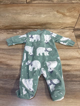 Child Of Mine Blanket Sleeper Green sz Newborn