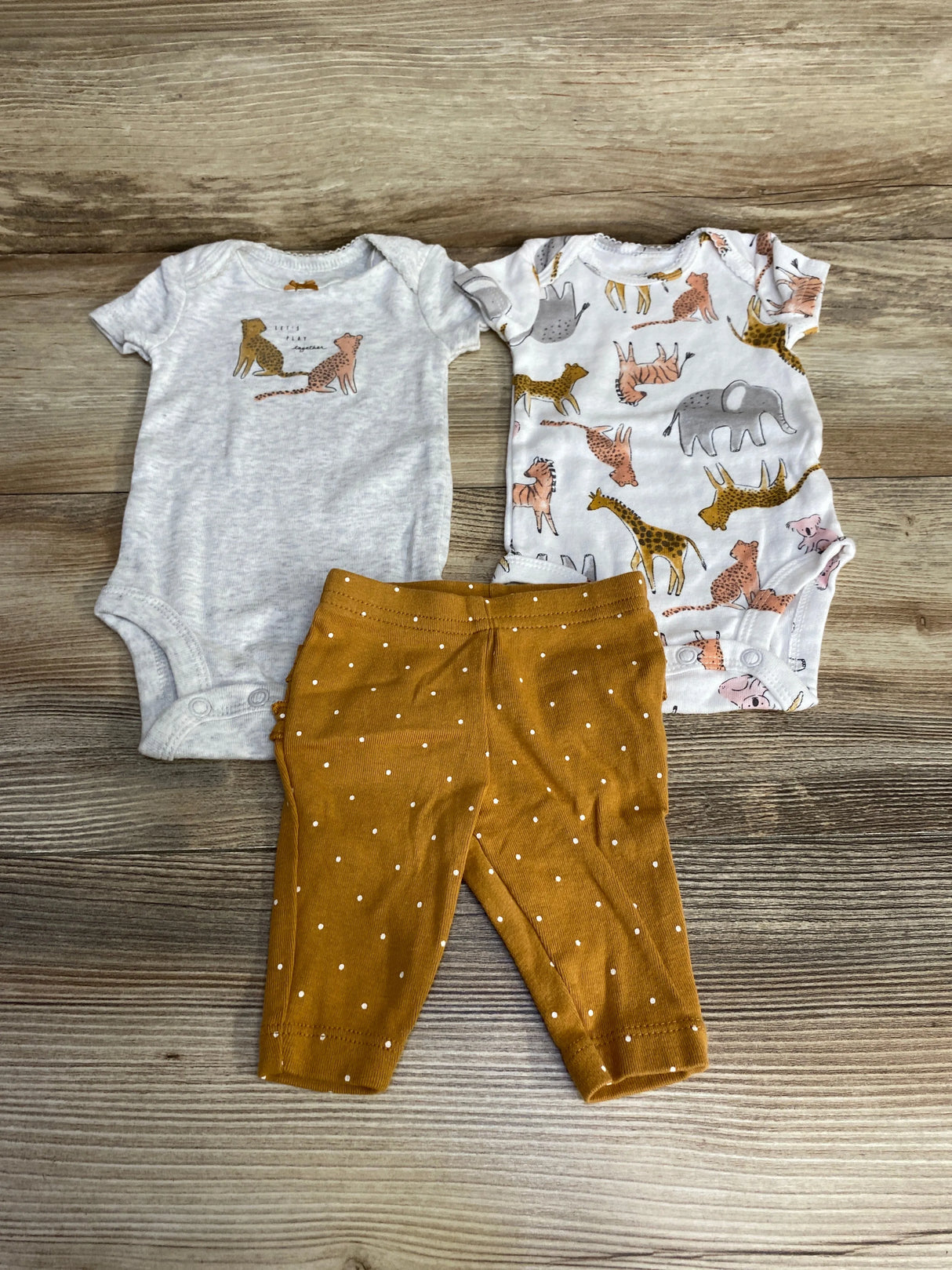 Just One You 3pc Bodysuit & Pants Set Grey sz Newborn - Me n Mommy To Be
