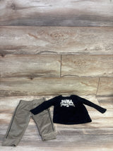 Puma 2pc Shirt & Joggers Set Black sz 6/9m