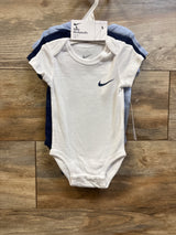 NEW Nike 3pk Bodysuits Blue sz 6m